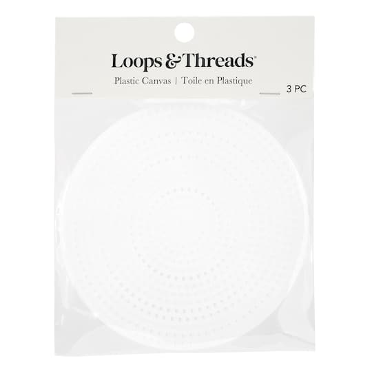 4.5" Clear Circle Plastic Canvases by Loops & Threads®